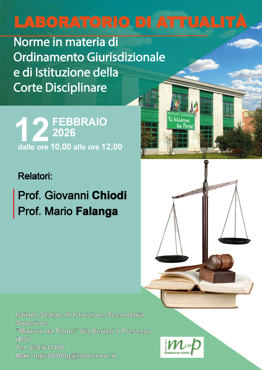 Laboratorio di attualità: norme in materia di ordinamento giurisdizionale e di istituzione della Corte Disciplinare
